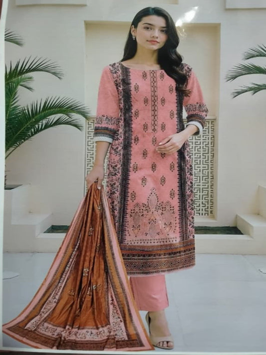3 PIECE-EMBROIDED LINEN SUIT