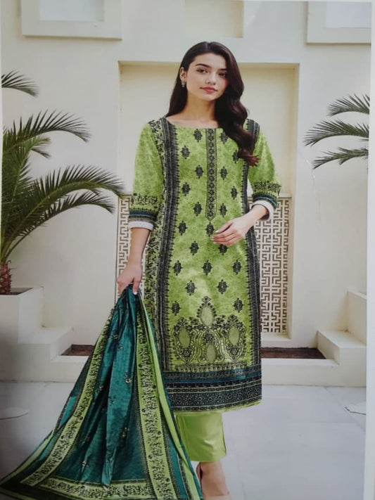 3 PIECE-EMBROIDED LINEN SUIT